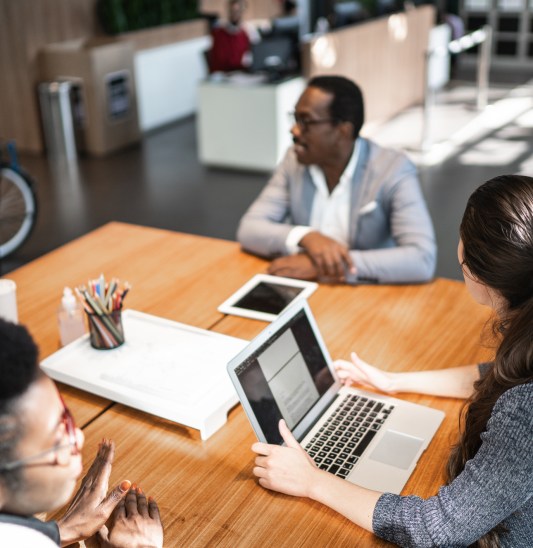 Group of business person doing a meeting
